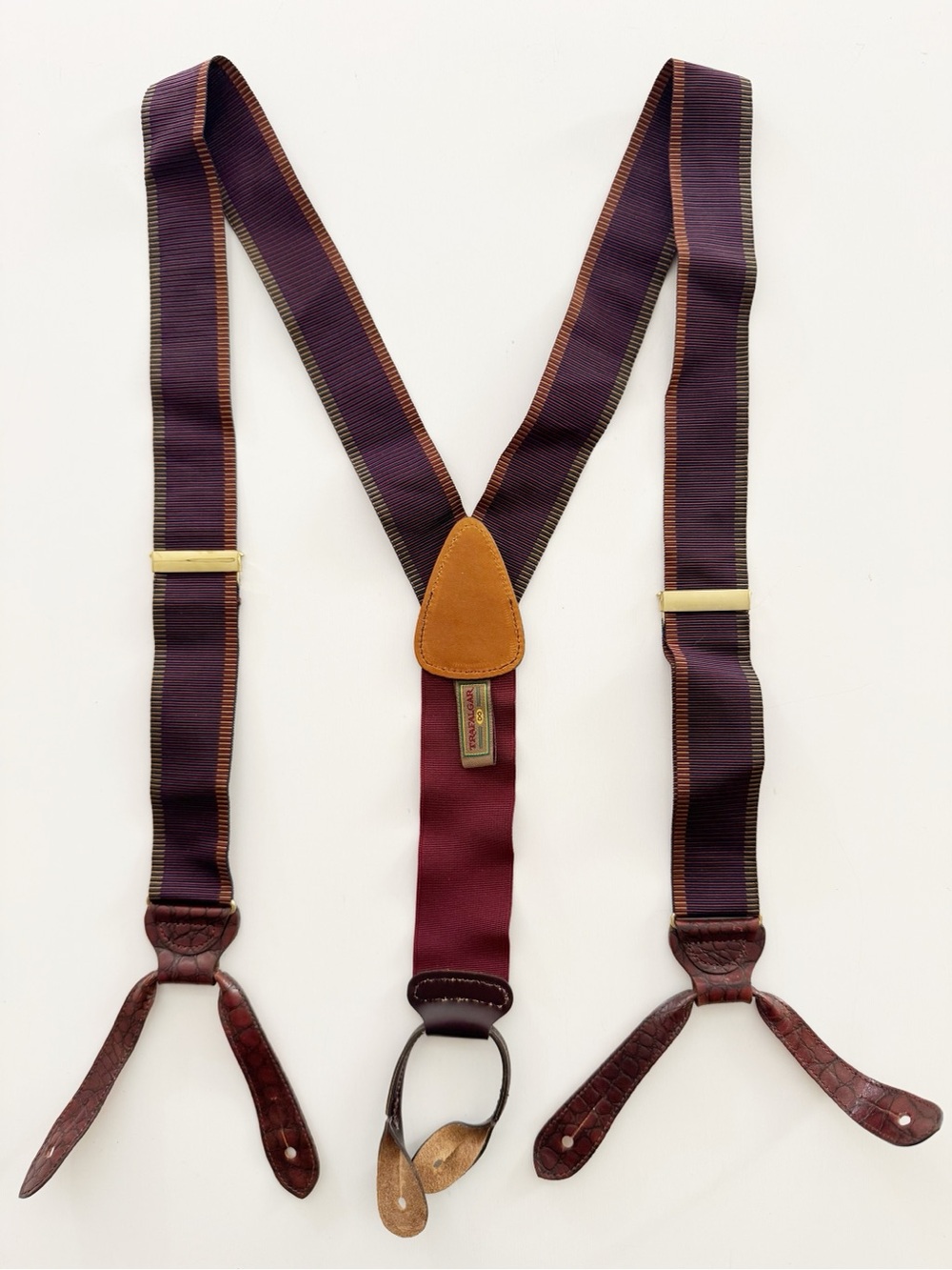 Trafalgar Burgundy Suspenders